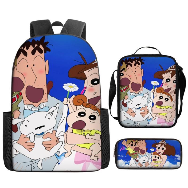 Рюкзак Кролик Син-чан Школьный рюкзак для ученика Детский рюкзак для детского сада Дышащий Водонепроницаемый Снижение нагрузки Наплечный рюкзак