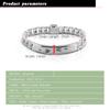 Fashion Italy Hip Hop Punk Bracelet 925 Sterling Silver Punk Wristband Bangle Fine Jewelry Gift