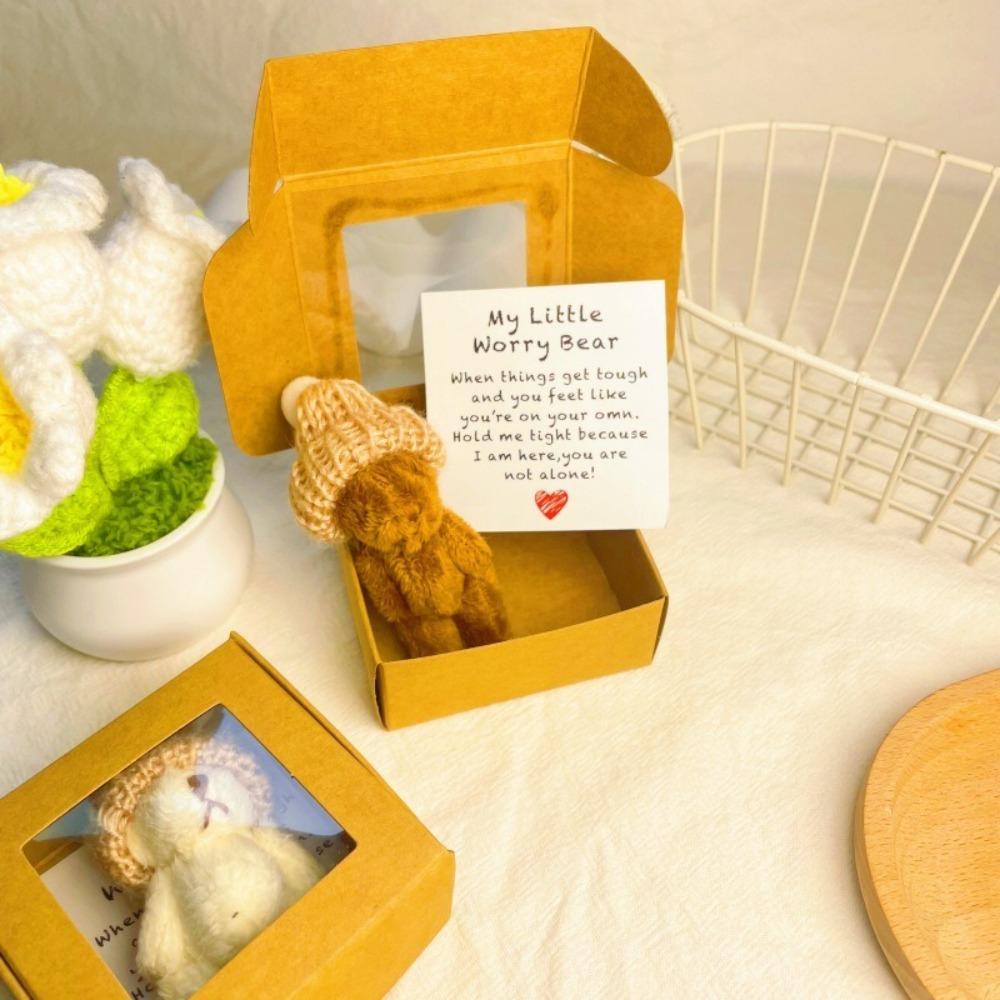 Cute Mini Teddy Bear Box Gift Plush Pocket Bear in Box Plush Teddy Bear Gifts  For Girls