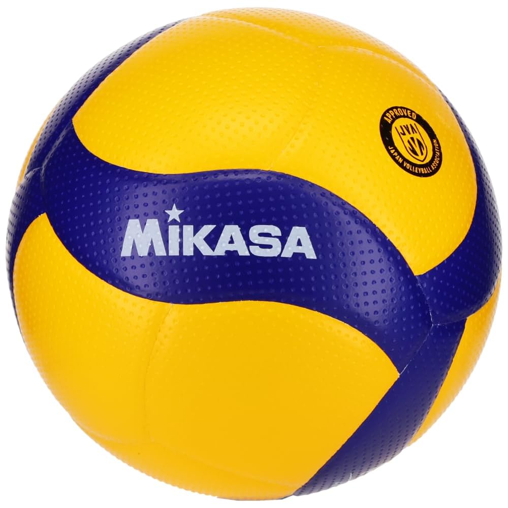 MIKASA V300W Volleyball Size 5 International Approved Yellow/Blue Recommended Pressure 0.3 kgf/cm²