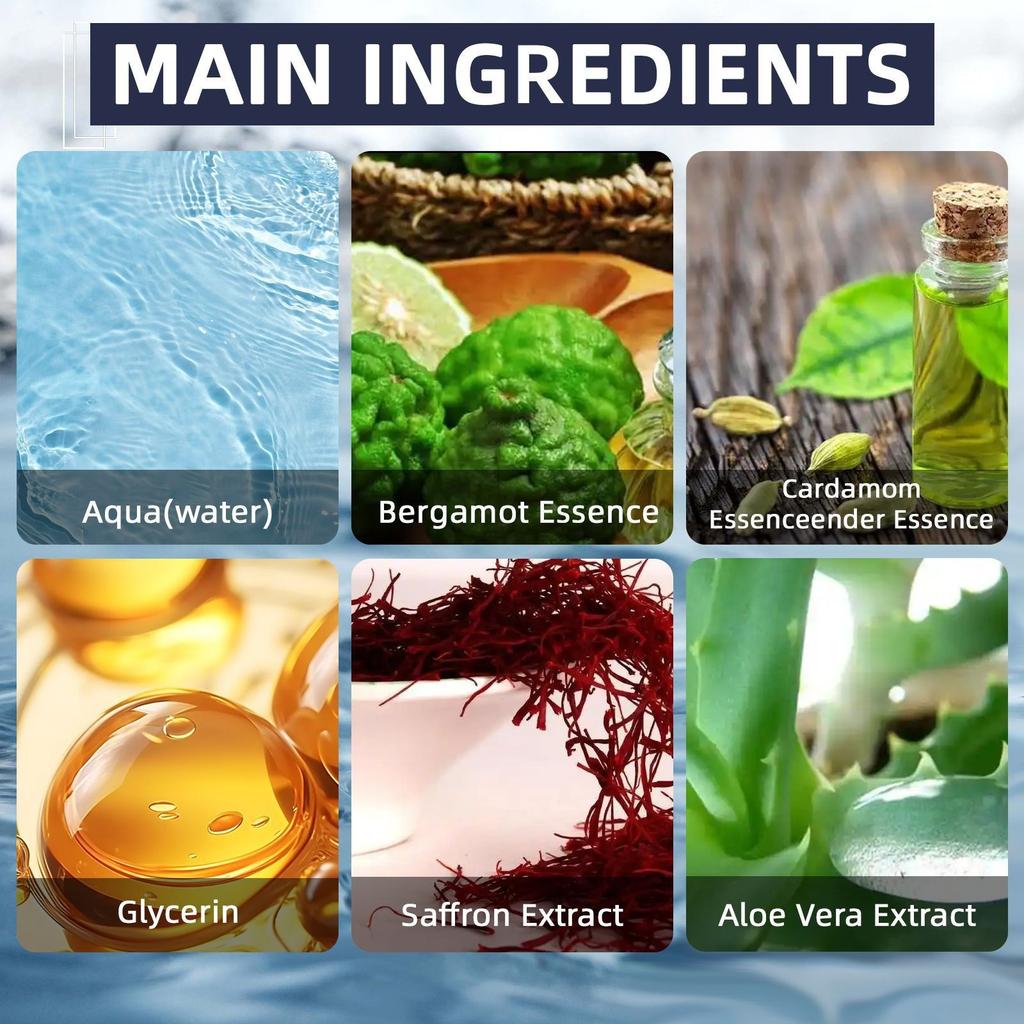 Синий мужской парфюм, с долгоиграющим океаническим ароматом, является универсальным мужским парфюмом, подходящим для свиданий, рабочих мест и повседневной жизни, 50 мл