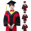 Комплект мантии и шапочки для выпускников 2025 года, академическая форма доктора с кисточкой для бакалавров старших классов колледжей