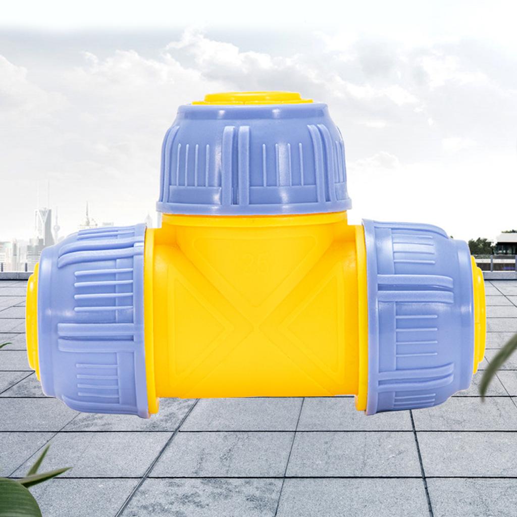 Высокопрочный 25 мм соединитель для водопроводных труб Соединитель для ирригационной системы Идеально подходит для садового полива и сантехнических проектов