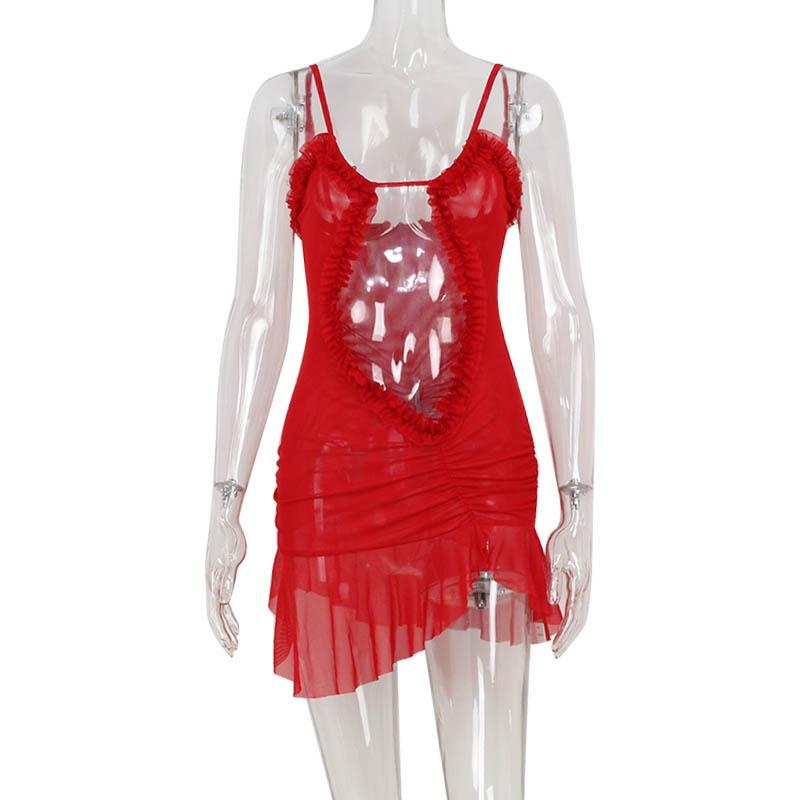 Женское сексуальное плиссированное кружевное платье Spice Girls с бретельками через шею