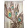Павлиньи перья Винтажные занавески на окна Тюль для гостиной, спальни, кухни, украшения для окон, шторы