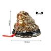 Rotating Golden Toad Wealth Figurine for Home or Office Decor
