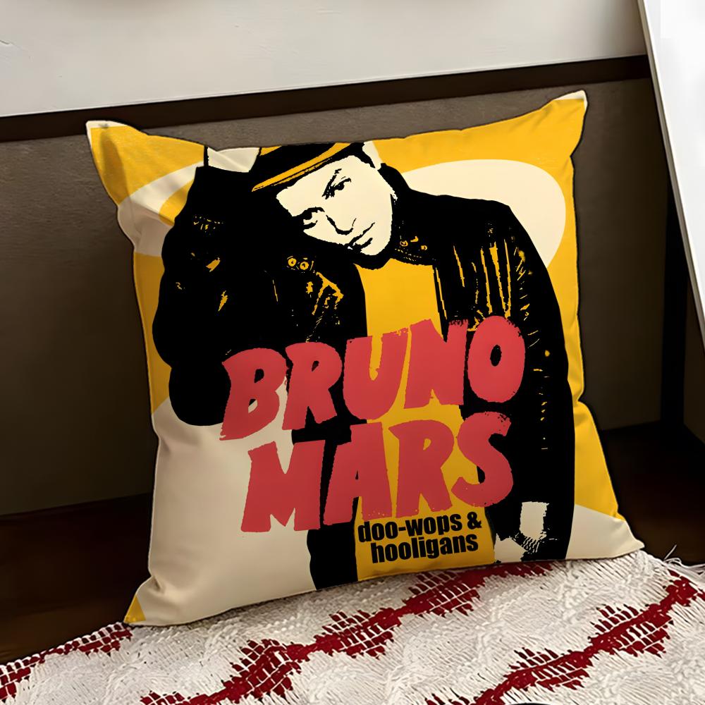 BBruno Mmars Чехол на подушку для певицы Двусторонний Мягкий Прочный Чехол на подушку для дома Автомобиля Многоцелевое Использование для Ежедневного Комфорта