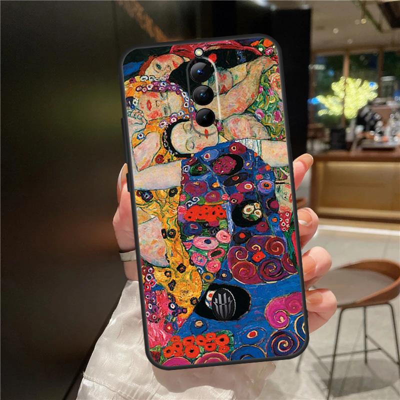 Чехол с картиной Густава Климта «Поцелуй» для ZTE Nubia Red Magic 10S 9S 8S 10 9 8 11 Pro Plus 6 7 6S 7S Для RedMagic 10 Air Чехол