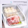 Organizador de cajón para refrigerador, caja de almacenamiento transparente para cocina y alimentos