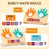 Educational Math Manipulatives Number Counting Blocks, 1 Set Finger Counting Math Montessori Toys, Birthday Gifts, Hobbies Ideas