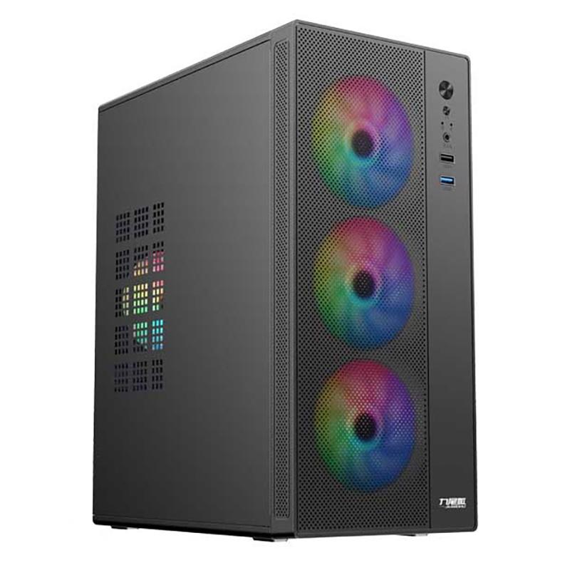 Mini Desktop Pc Case Computer Tower For Micro-Atx/Itx Motherboard 250Mm Gpu Graphic Card Length 9Cm Air Cooling Fans Ssd+Hdd