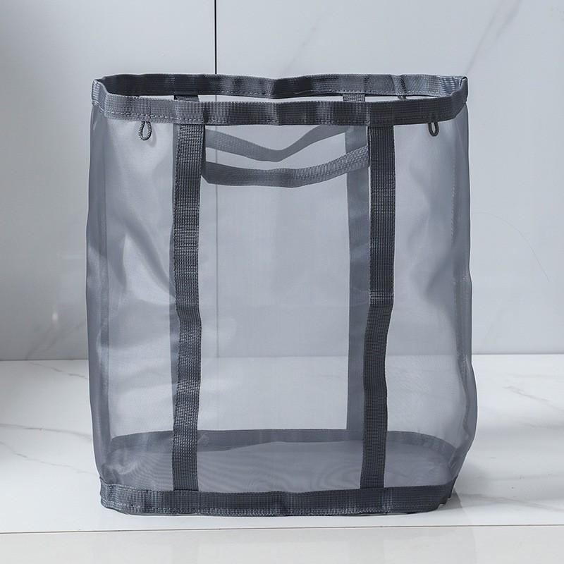 Foldable Wall-Mounted Laundry Hamper - Large Capacity Bathroom Storage Bag