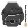 Aluminum Alloy Transmission Gearbox with Motor Gear Replacement Accessory Fit for Traxxas 1 18 RC Crawler Black
