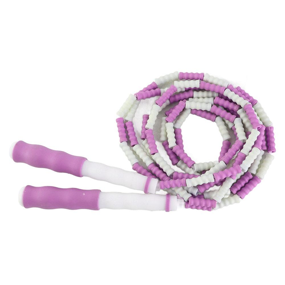 Soft Beaded Beaded Jump Rope Anti-Slip Handle Skipping Rope Adjustable Jump Rope Exercise