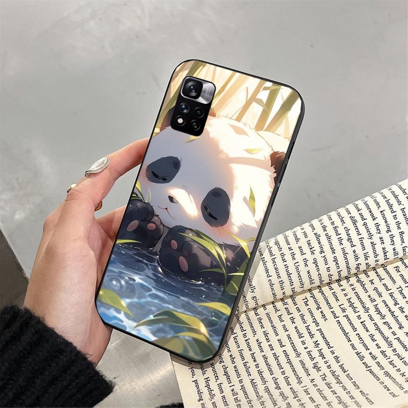 Чехол для телефона с пандой для Xiaomi Redmi note 13 12 Pro 11S 11 10 Pro 10S 12S Redmi 10 9C 13C
