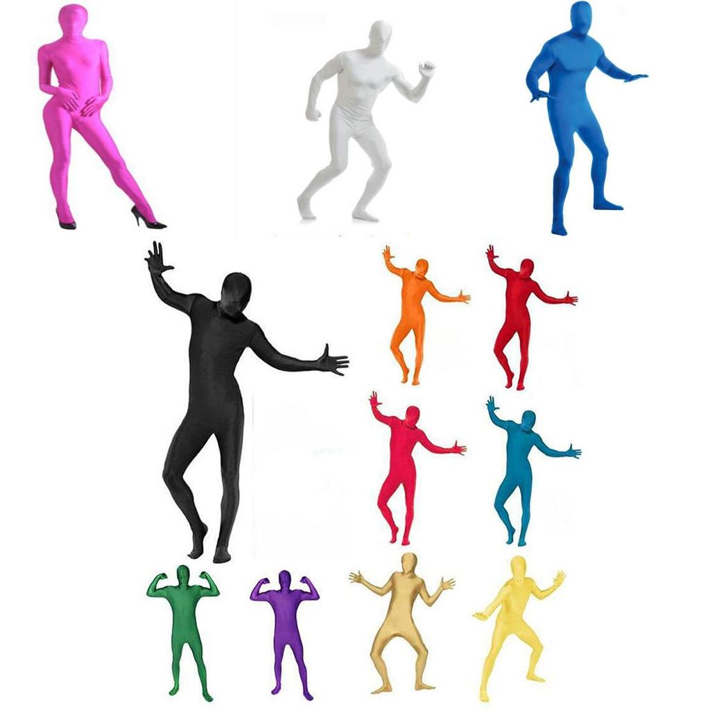 Премиальный комбинезон из лайкры и спандекса в обтяжку для Хэллоуина, унисекс