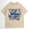 Ретро Футболка Twice This is for World Tour Part 2, Футболка Twice, Худи Twice This is for, Twice Мировой тур 2026, Футболка с участниками Twice -