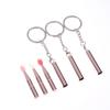 1 шт. Многофункциональная силиконовая кисть для губ, портативная с крышкой, брелок, пыленепроницаемая, кисть для помады, кисть для теней для век