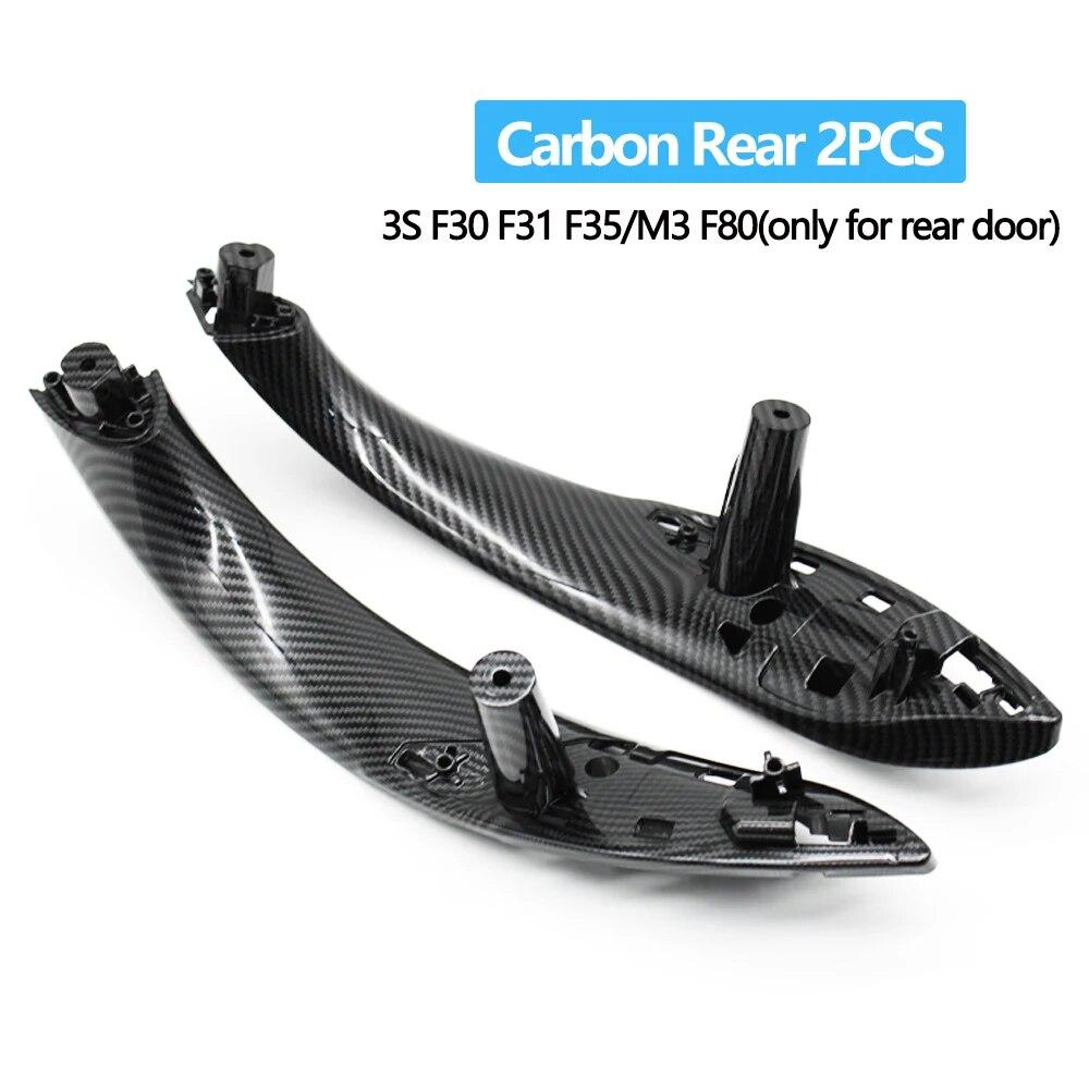 Car Left Right Door Inside Pull Handle Panel Trim For BMW 3 4 Series M3 M4 F30 F31 F32 F33 F34 F35 F36 F80 F82 F83 2012-2018