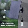 4W 5V Solar Panel for Ring Video Doorbell 4/3/2 Waterproof Solar Charger Kit Outdoor Solar Cells Charger with 3M Charging Cable