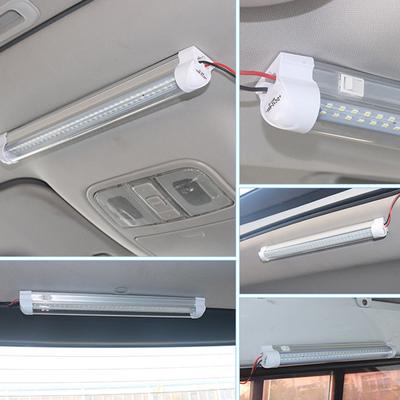 Универсальный внутренний светильник для автомобиля, 72 светодиодных ленты, 12 В-80 В, для грузовика, автобуса, каравана, лампа для чтения, освещение для кабины, переключатель ВКЛ/ВЫКЛ