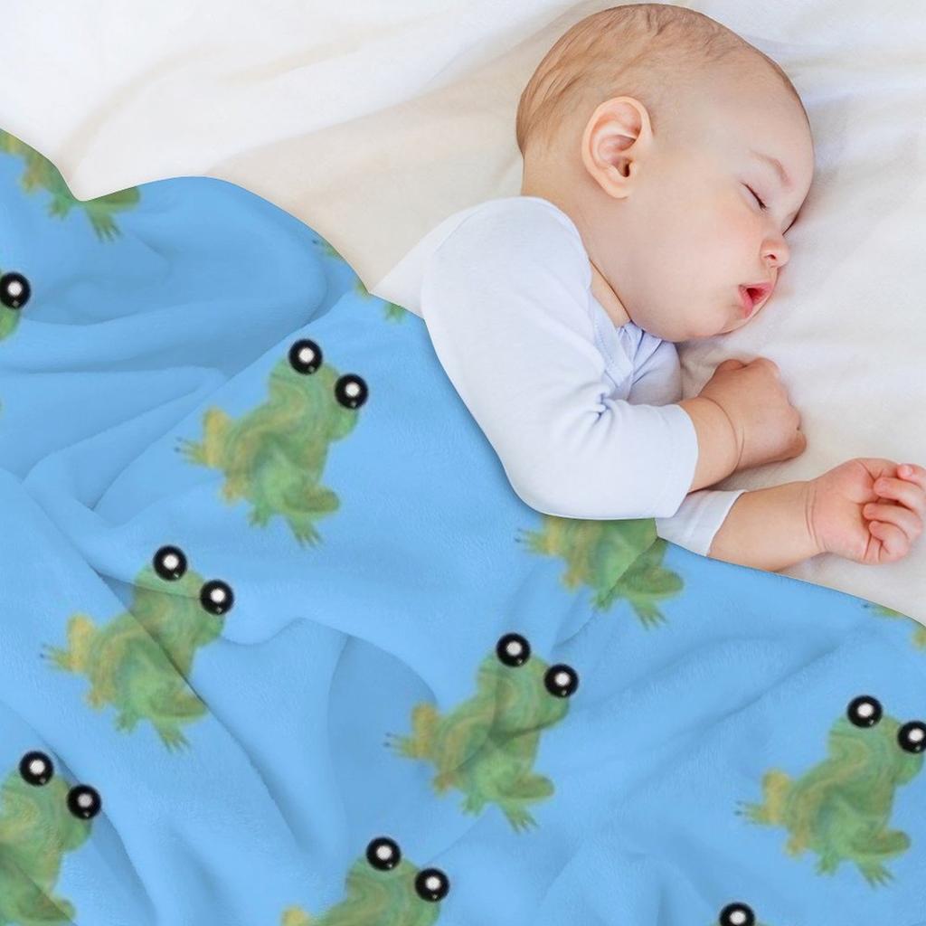 Мраморная лягушка Плед Мягкий Плюшевый Плед Для Ребенка Термальные Мягкие Пледы