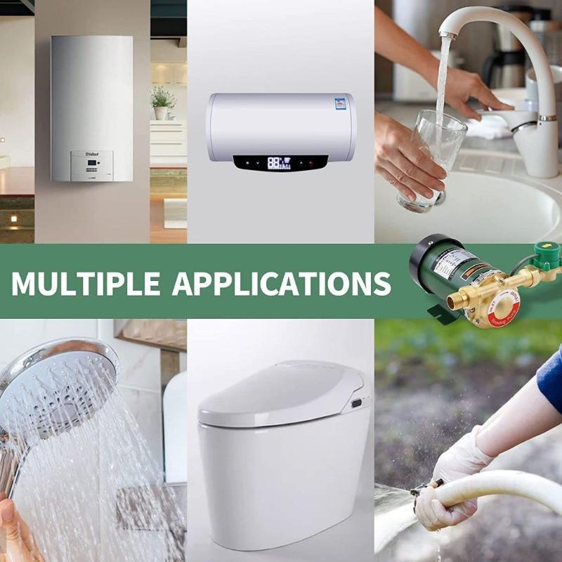 Бытовая стиральная машина для душа мощностью 100 Вт/150 Вт/260 Вт с автоматическим насосом для повышения давления воды и интеллектуальным микроконтроллером.