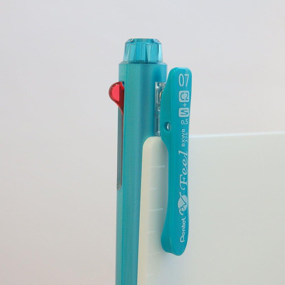 Шариковая ручка Pentel Feel BXWB375MD Металлический зеленый Многофункциональная [Диаметр шарика] 0,7 мм