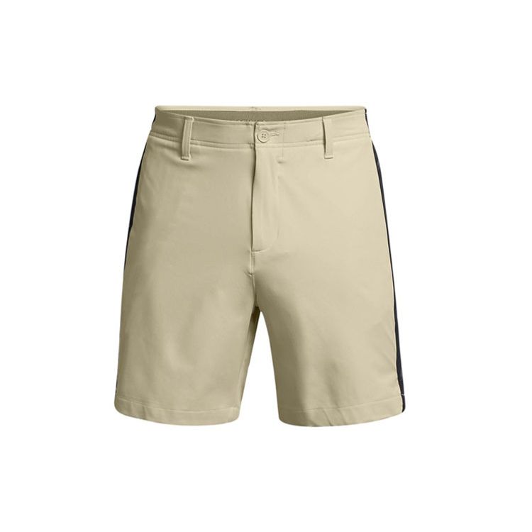 Under Armour Drive Deuces Однотонные Повседневные Удобные Прямые Шорты для Тренировок по Гольфу Средняя Посадка Спортивные Шорты Мужские Пыльно-Розовый Серый 1383157-273