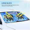 Coldinair Sunset Front Windshield Shade 2Pcs Sunshade For Car Windshield Folding Car Accessories For Truck SUV Sun Visor Protector, Tropical Palm