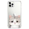 Cartoon Cute Cat Shockproof Phone Case For Iphone 12 13 Mini 11 Pro Max Xr X Xs Max 7 8 6 6s Plus Se 2020 Clear Soft Back Cover