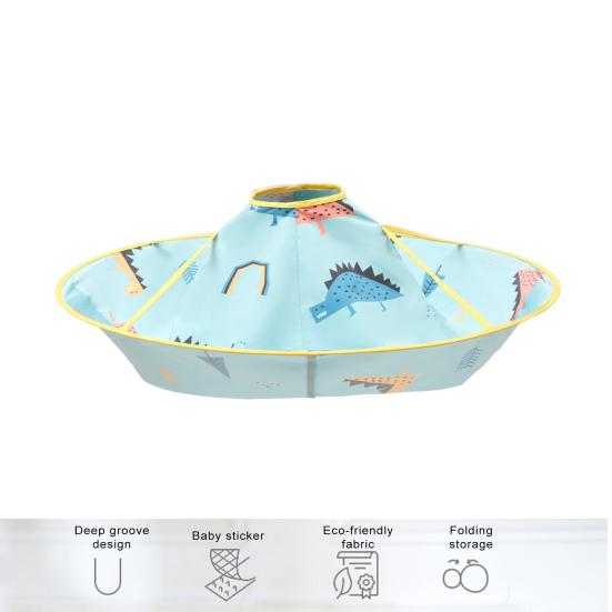 Детская накидка для стрижки с рисунком из мультфильма, водонепроницаемая накидка для стрижки волос, парикмахерский фартук и нагрудник, складной дизайн зонта