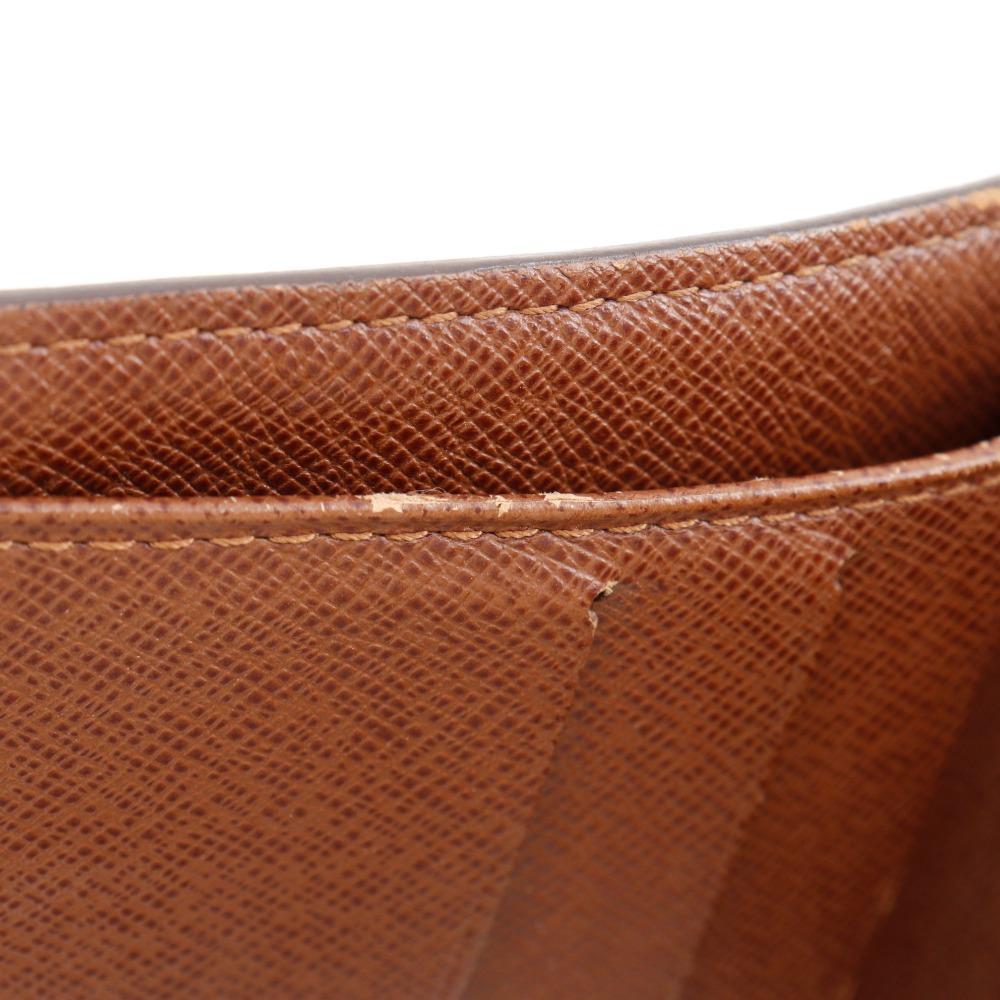 Louis Vuitton Compact Zip Bi-Fold Wallet M61667 Brown Monogram Canvas Unisex Used