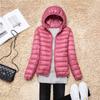 Women Puffer Jacket 8 Colors Plus Size  Female Ultra Lightweight Packable Hooded Down Coats