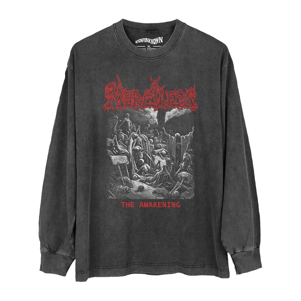 Безжалостная Футболка Пробуждение Олдскульный Трэш Дэт Метал Entombed Possessed Kreator Мужская Печатная Крутая Хлопковая Футболка