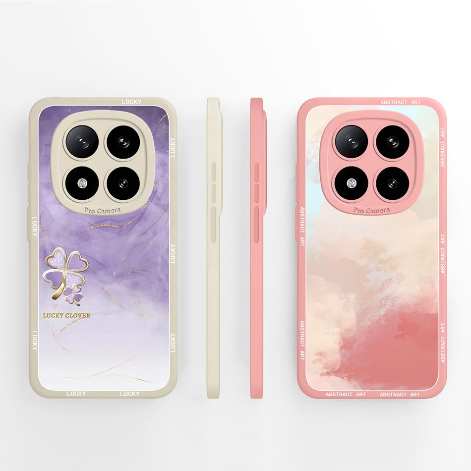For Poco X7 Pro Phone Case Little Cherrie Camera Protection Bumper For Poco X 7 Soft Liquid Silicone Shockproof Back Cover Funda