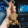 Модная большая брелок-подвеска на ключи автомобиля в виде мишки, полностью усыпанного стразами, милая кукла, креативные буквы с именем для разработки подвесок на сумку.