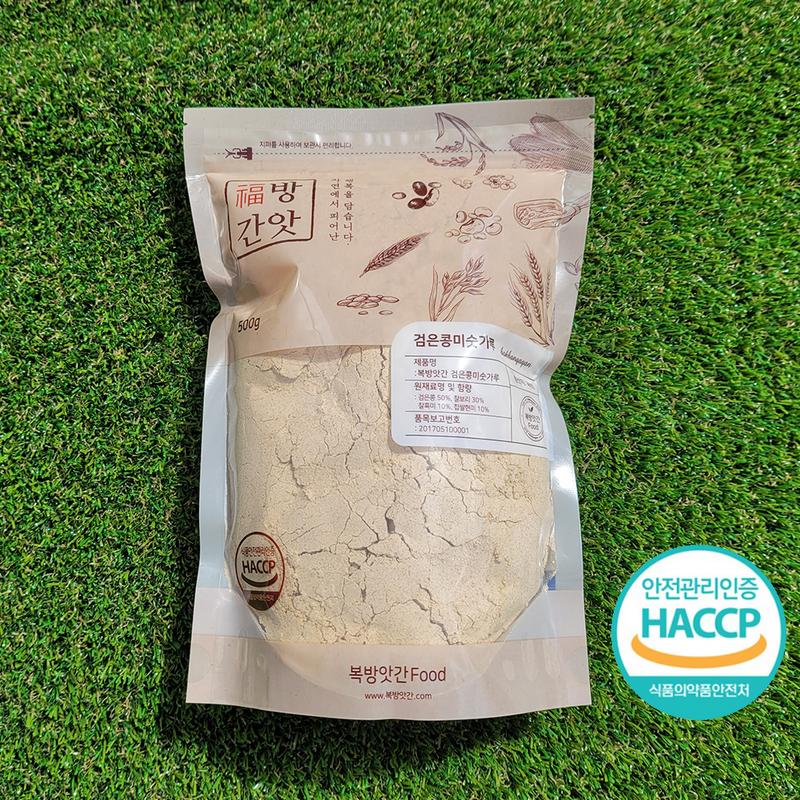 Порошок из черной сои Bokbang-Agan, чистая зернистость черной сои 50%, 500 г, 1 шт.