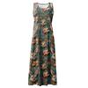 Women's Summer Casual Fashion Easter Printed Sleeveless Round Neck Pocket Dress