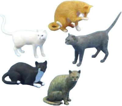 Кошки Passion Models, одобренные любителями кошек, набор из 5 видов смолы, набор 1/20 P35T-026 (животное)
