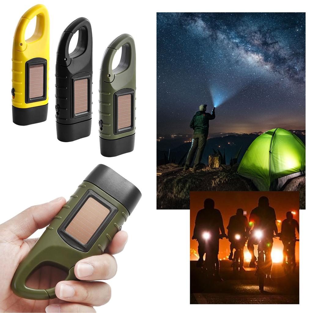 Solar Rechargeable Hand-cranked Portable Emergency Self-generating Lighting Lamp
