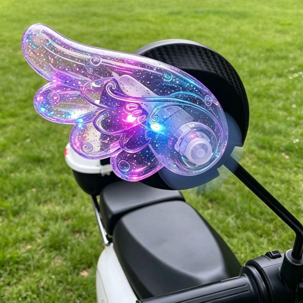 Colorful Lights Motorcycle Decor Accessories Creative Electric Scooter Ornaments  Electric Car