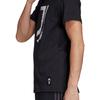 adidas Дышащая свободная футболка с круглым вырезом и короткими рукавами для тренировок по футболу, мужские топы, черные FR4223