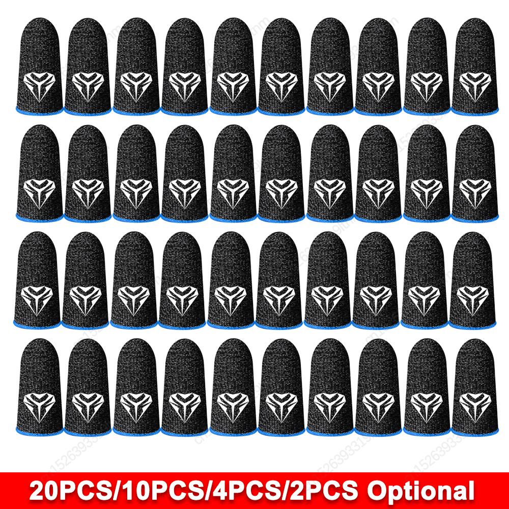 20-2PCS Напальчники для игр, ультратонкие, дышащие, влагостойкие, для сенсорных экранов, для PUBG Mobile