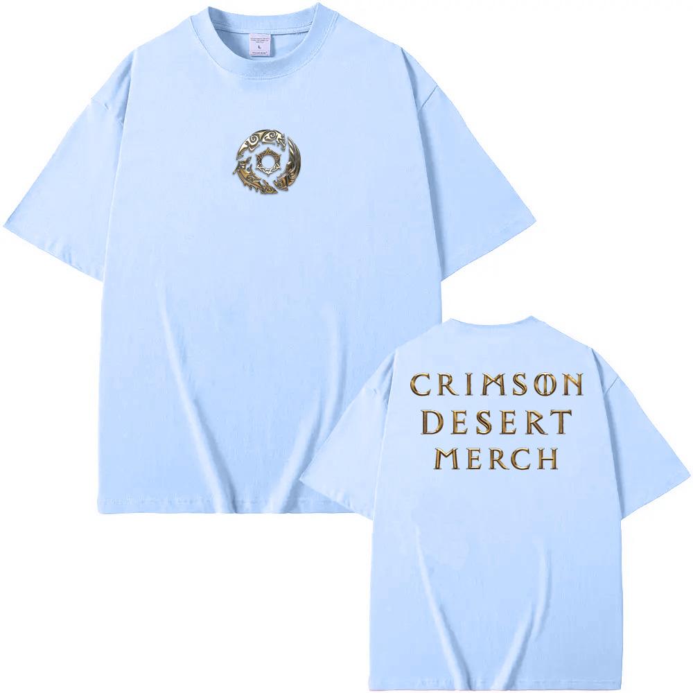 Crimson Desert TEE 2026 Новый Стиль Игровой Футболки с Принтом Action Adventure 100% Хлопок Круглый Вырез Короткий Рукав Топы