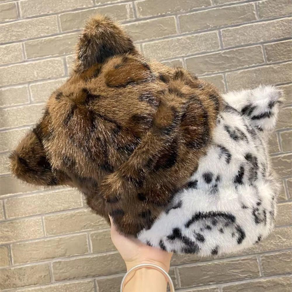 Autumn Winter Basin Hat Cat Ear Mongolian Hat Retro Fisherman Hat Ear Protection Hat