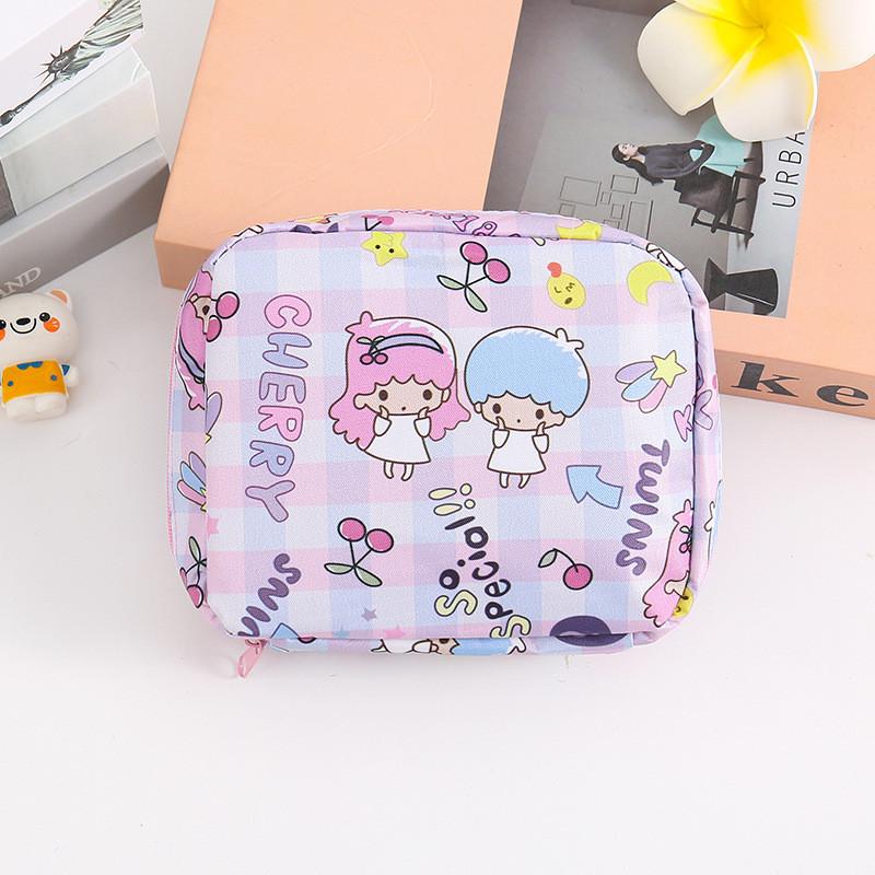 Snoopy Doraemon Hello Kitty Cinnamoroll Pattern Portable Makeup Storage Bag For Girls And Travel