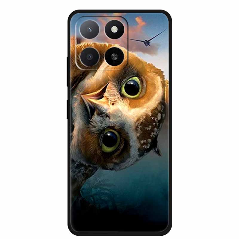 Чехол для ZTE Blade A55 A35 Животные Мягкий Силикон ТПУ Чехлы для Телефона Задняя Крышка для ZTE Blade A35 BladeA55 Волк Ударопрочный Крутой Capa