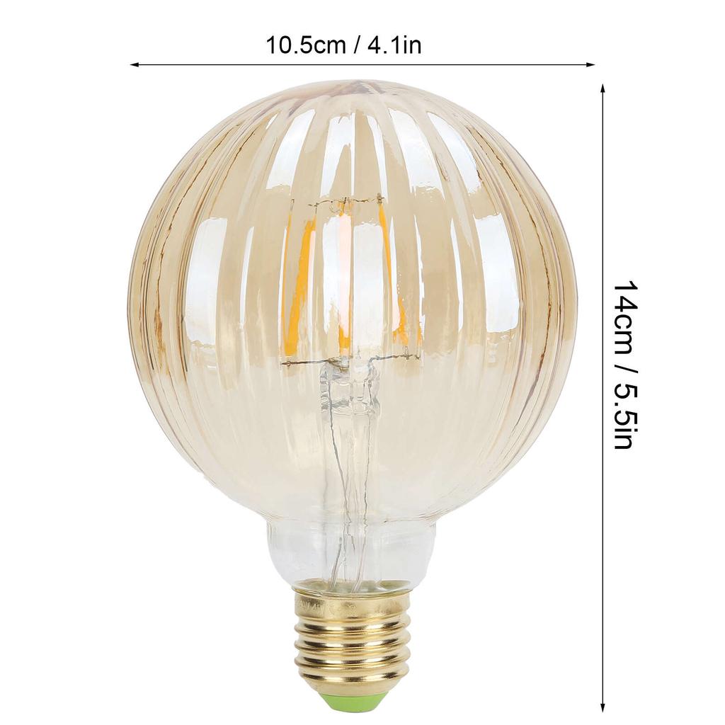 G95 Ретро Лампочка E27 4 Вт 220 В Арбузная Форма Светодиодная Лампа Накаливания Декоративное Освещение Теплый Свет(Золото )