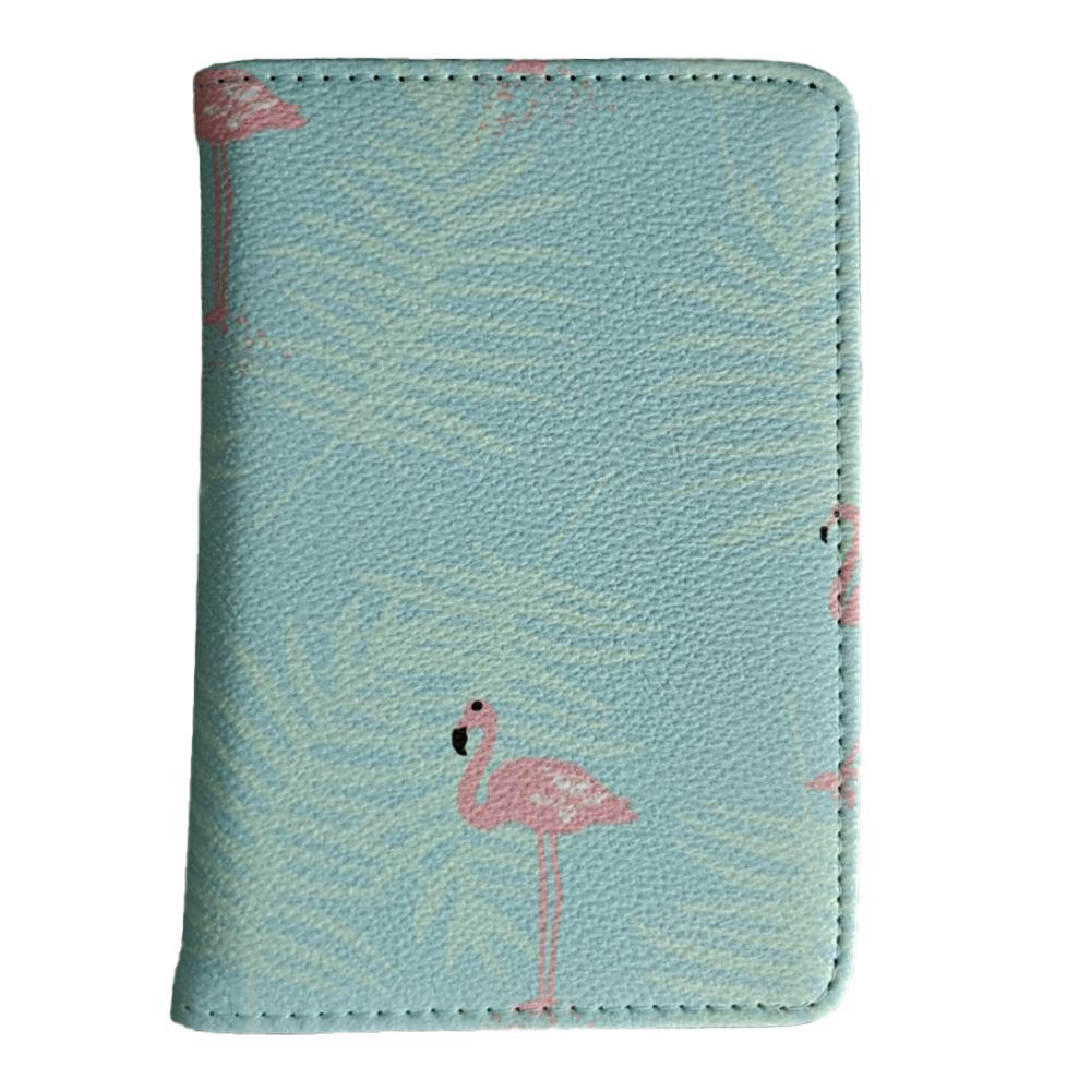 Stylish PU Leather Passport and Card Holder - Compact Travel Document Bag